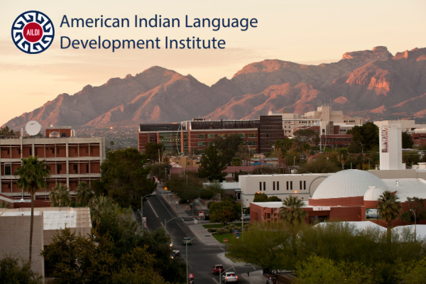 University of Arizona campus with AILDI logo