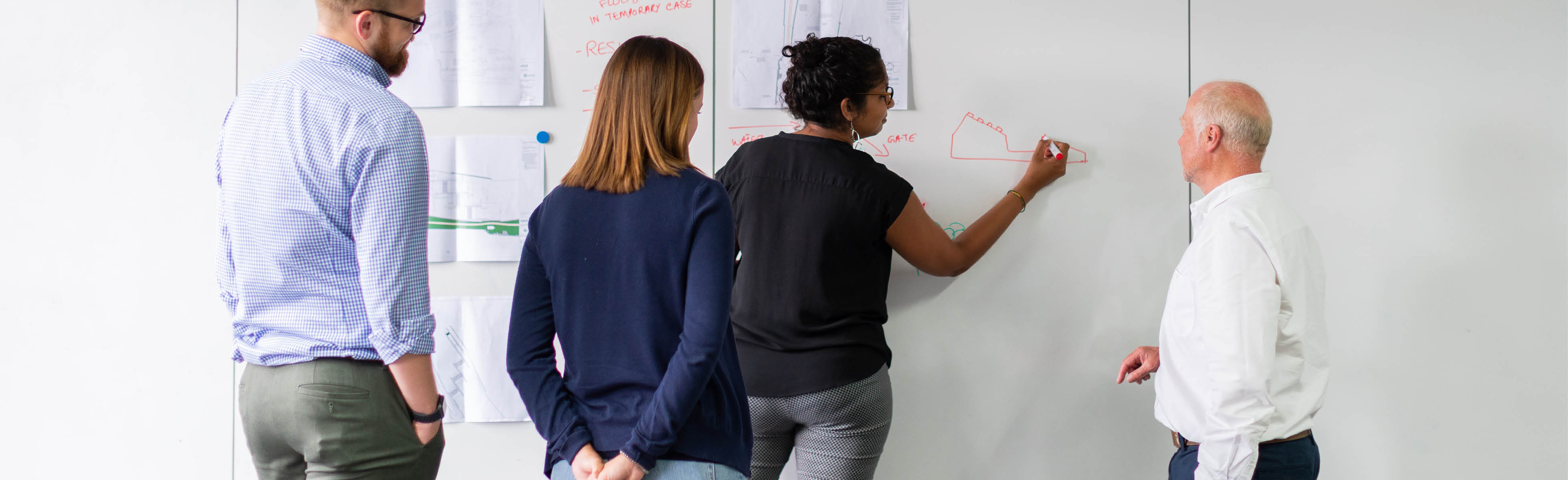 Group of engineers planning a project