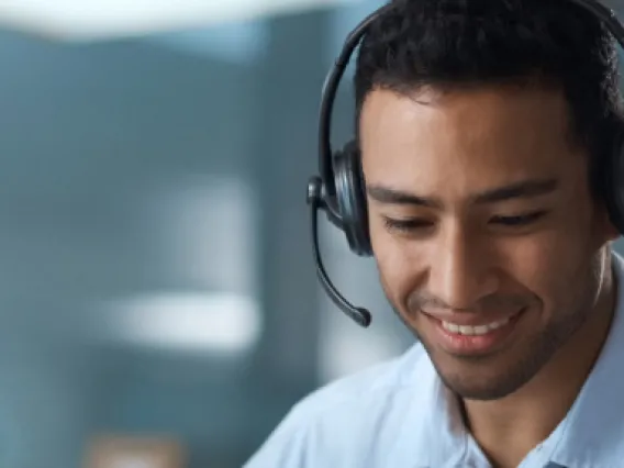 Spanish/English translator working in an office
