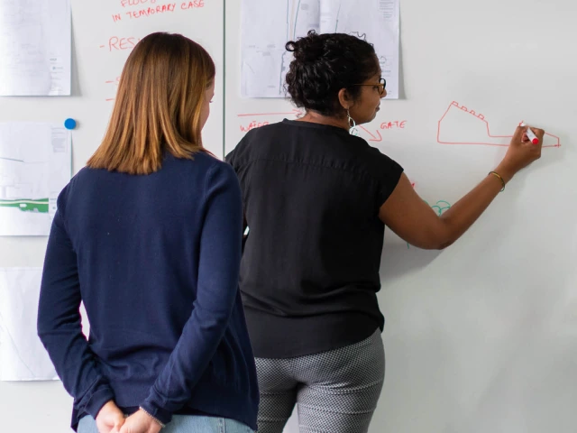 Group of engineers planning a project