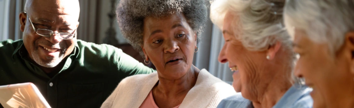 Group of smiling older adults