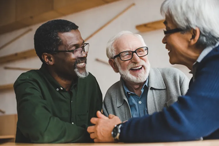 Group of smiling older adults