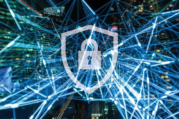 Network security concept illustration