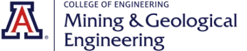 University of Arizona College of Engineering Departmnet of Mining & Geological Engineering logo