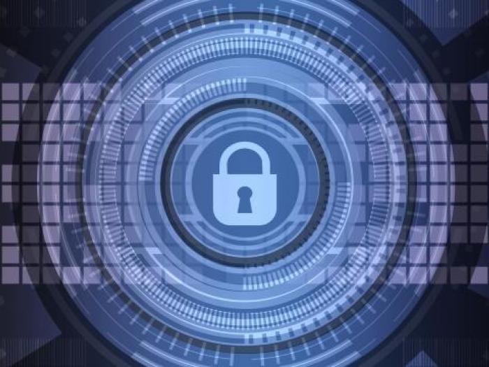 Computer security Cybersecurity concept drawing
